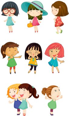 girls clipart