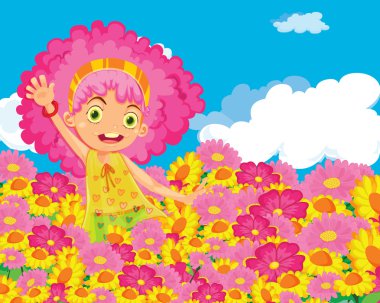 Flower girl clipart