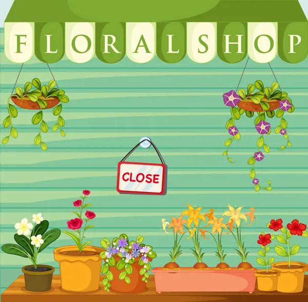 Florista — Vetor de Stock