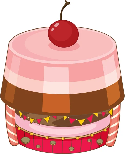 A Jelly Cake — Stock Vector