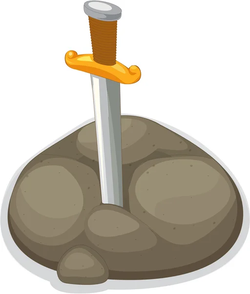 Une épée dans la boue — Image vectorielle
