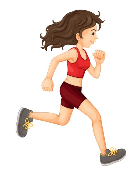 Woman running — Stock Vector