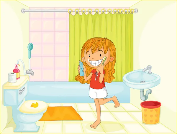 Bathroom — Stock Illustration Bathroom Vector Graphics