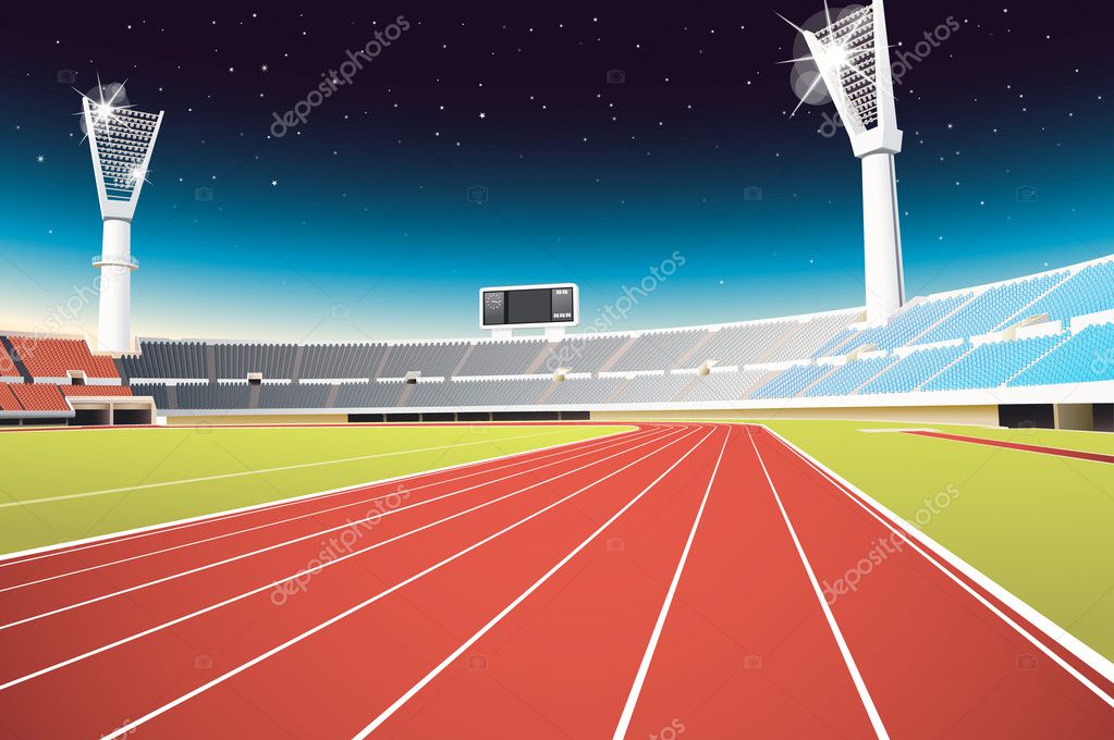 Running track cartoon Vector Art Stock Images | Depositphotos