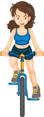 Fitness girl clipart