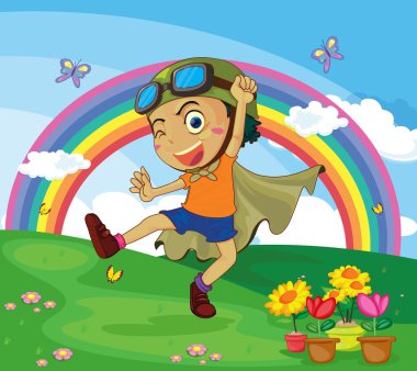 boy playing clipart