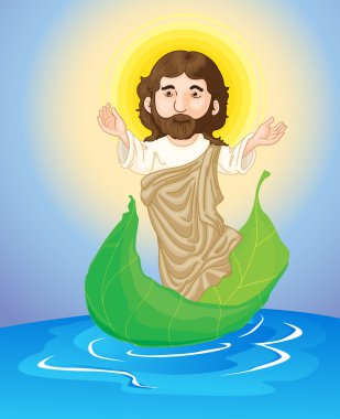 jesus floating clipart