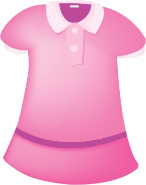 Clipart style cartoon of clothes clipart