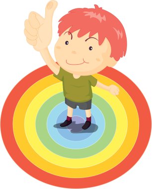 beyaz çocuğu çizimi