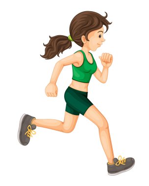 Fit woman clipart