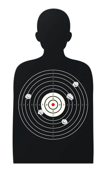 stock vector rifle target game