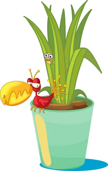 Pot végétal — Image vectorielle