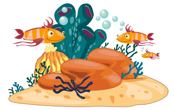 Récif corallien — Image vectorielle
