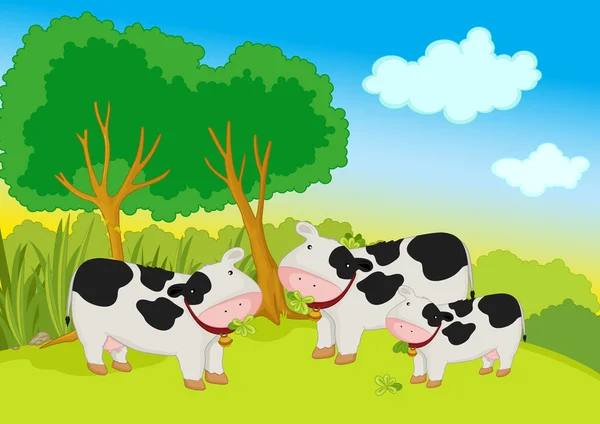 Cows — Stock Vector