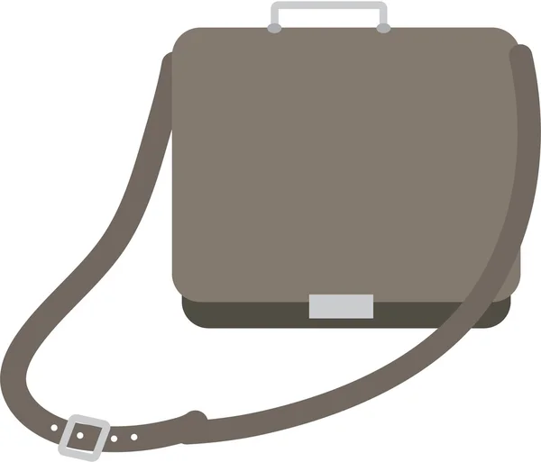 Abbildung einer Tasche auf Weiß — Stockvektor