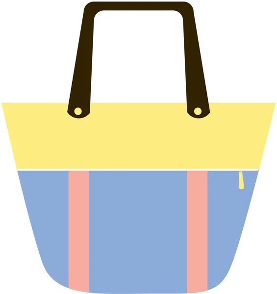 Ilustración de una bolsa en blanco — Vector de stock