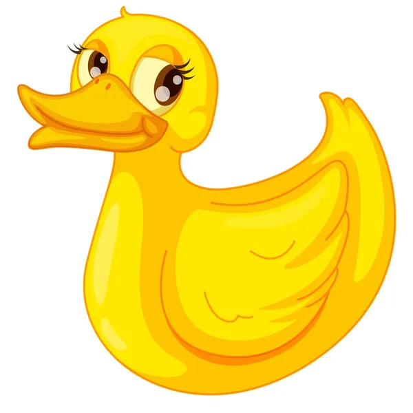 Clipart style cartoon of duck — Stock Vector