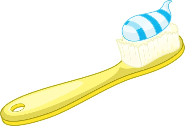 Tandenborstel en -pasta — Stockvector