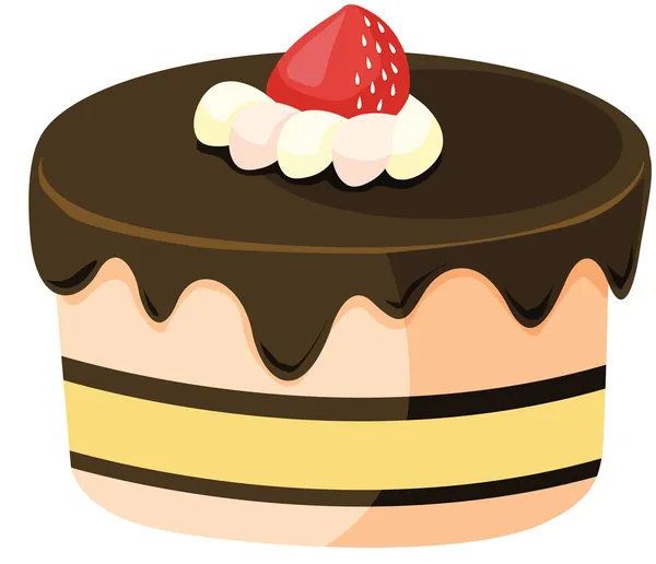 ClipArt stil karikatyr av en tårta — Stock vektor
