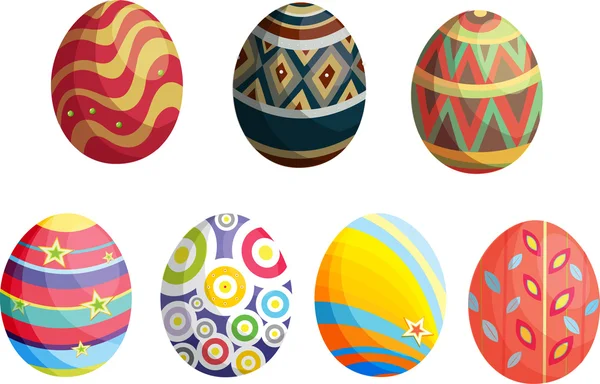 Decorative eggs — Stock Vector