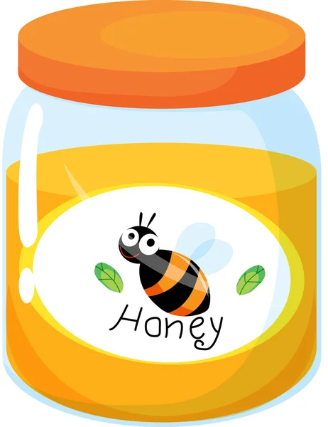 Botella de miel — Vector de stock