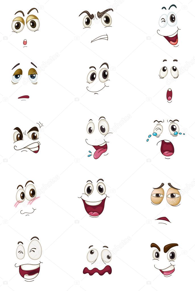 Mixed expressions Stock Vector Image by ©interactimages #9995268