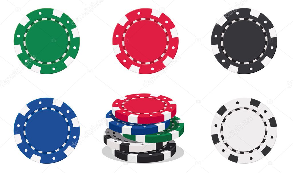 Casino chips Stock Vector by ©interactimages 9995770