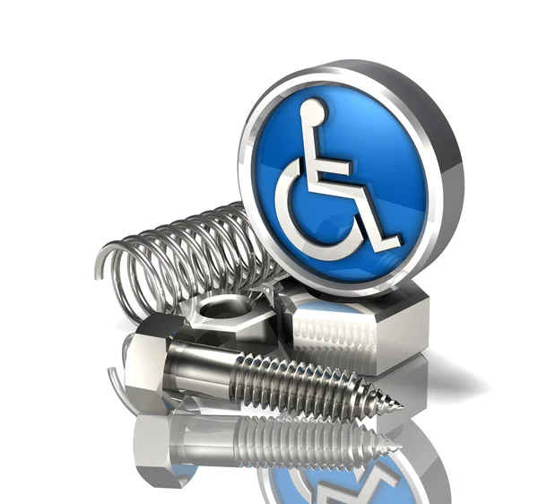 Części osób niepełnosprawnych — Zdjęcie stockowe