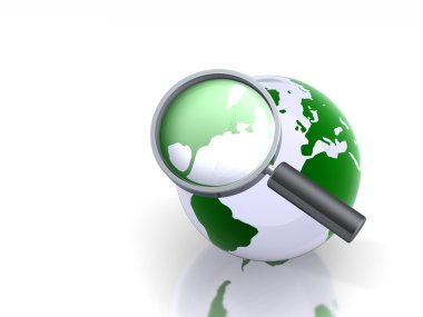 Searching the World clipart