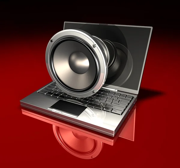 stock image Laptop Audio