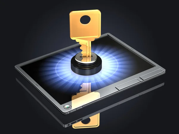 Touch Screen Login — Stock Photo, Image