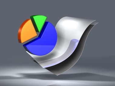 Documents and Pie Chart clipart