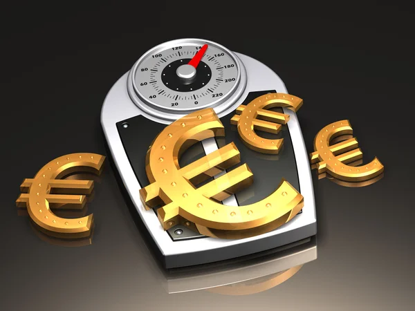 stock image Value of the Euro