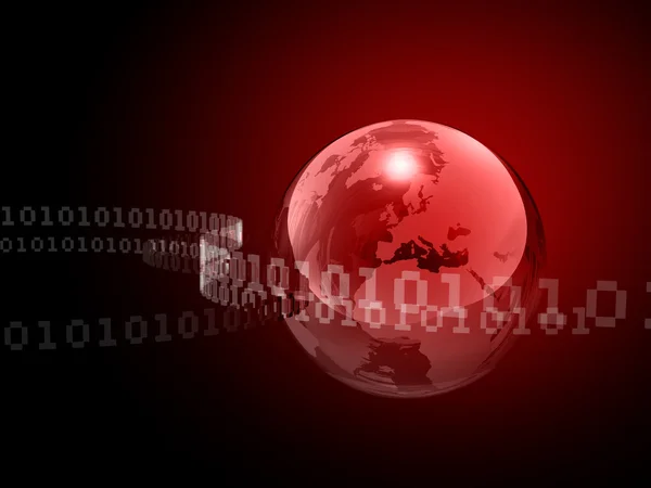 Data Stream and Red Globe