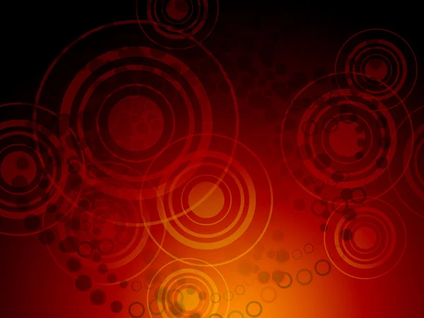 Abstract Red Circles Background