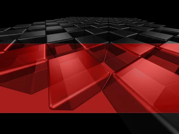 Червоний і чорний кубик фону — стокове фото