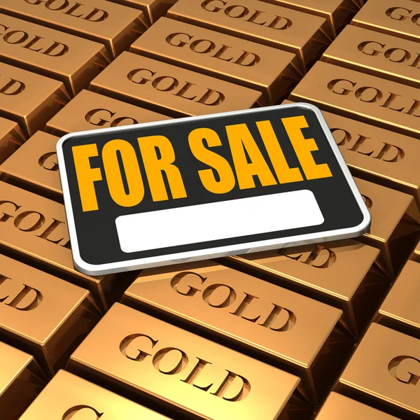 Продаж золота — стокове фото