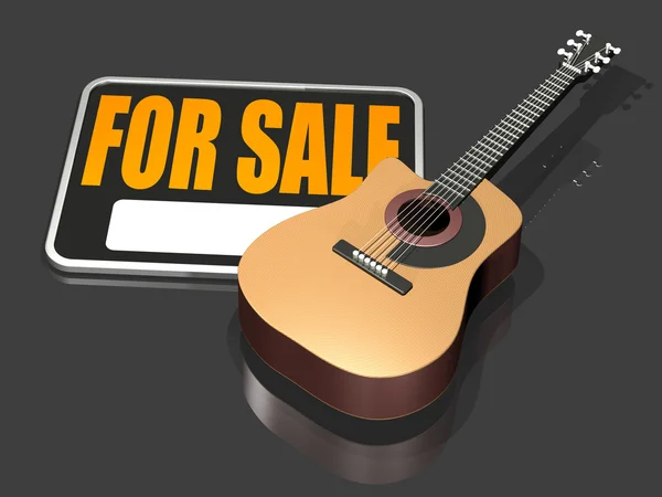 Musikinstrument säljes — Stockfoto