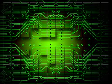 Electronic Circuit Grid clipart