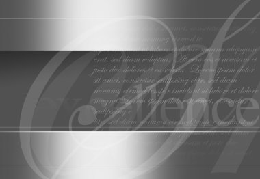 Silver Typography Background clipart