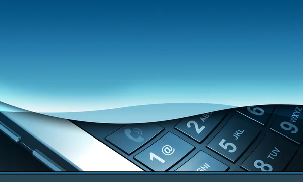 Синий фон мобильного телефона — стоковое фото