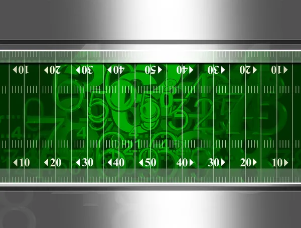 American Football Field with Numbers — Stock Fotó