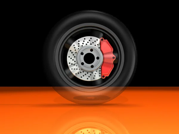 Räder und Bremsen für Kraftfahrzeuge — Stockfoto