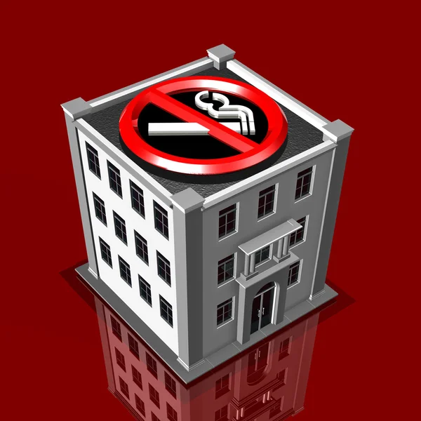 Rökning förbjuden i byggnaden — Stockfoto