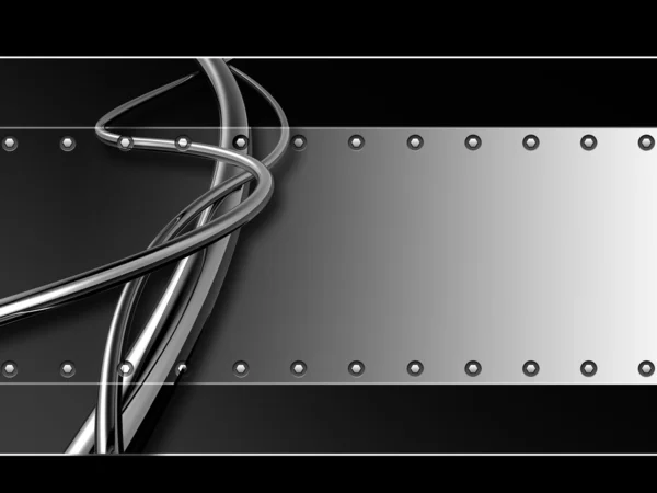 スチール グレー有機ケーブル背景 — ストック写真