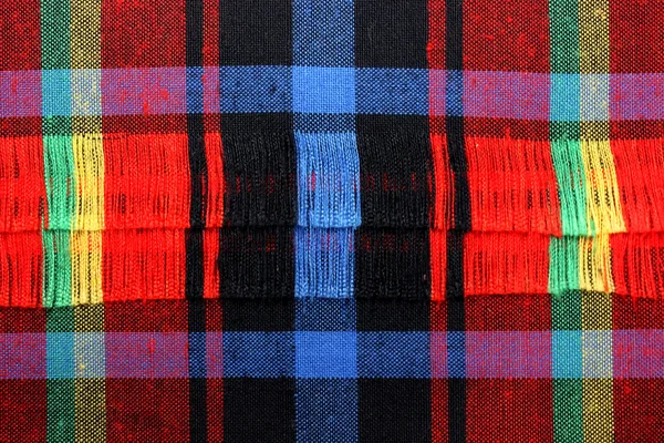 Kleurrijke textiel textuur — Stockfoto