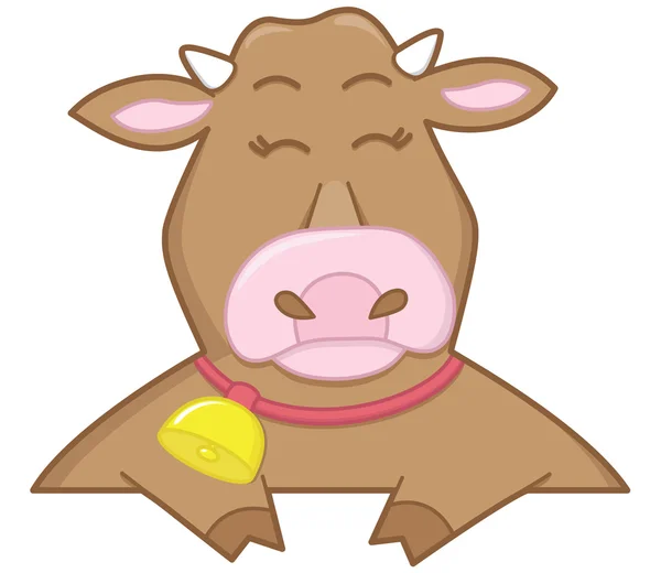 Vaca alegre — Vetor de Stock