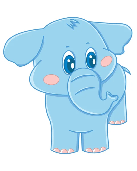 可爱的大象 — 图库矢量图片