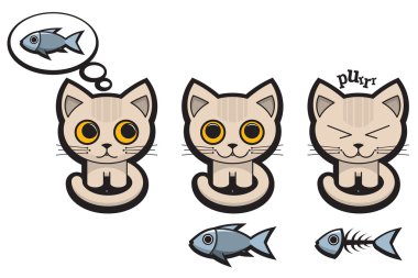 Cat's Emotions clipart