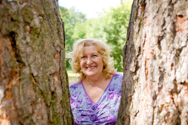 stock image Elderly woman smiling